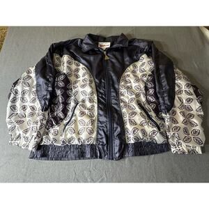 Vintage‎ Wilson Tennis Purple, White and Gold Trim Zip Up Windbreaker L 90’s